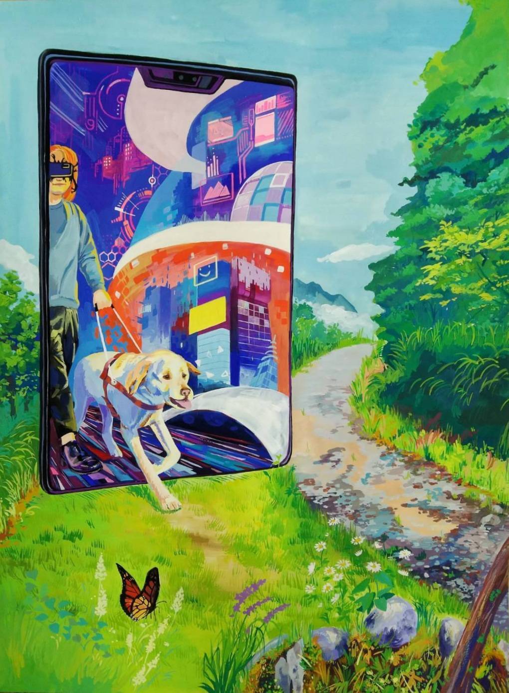 美術系同學於全國學生美展榮獲西畫類高中職美術班組特優及漫畫類大專組特優